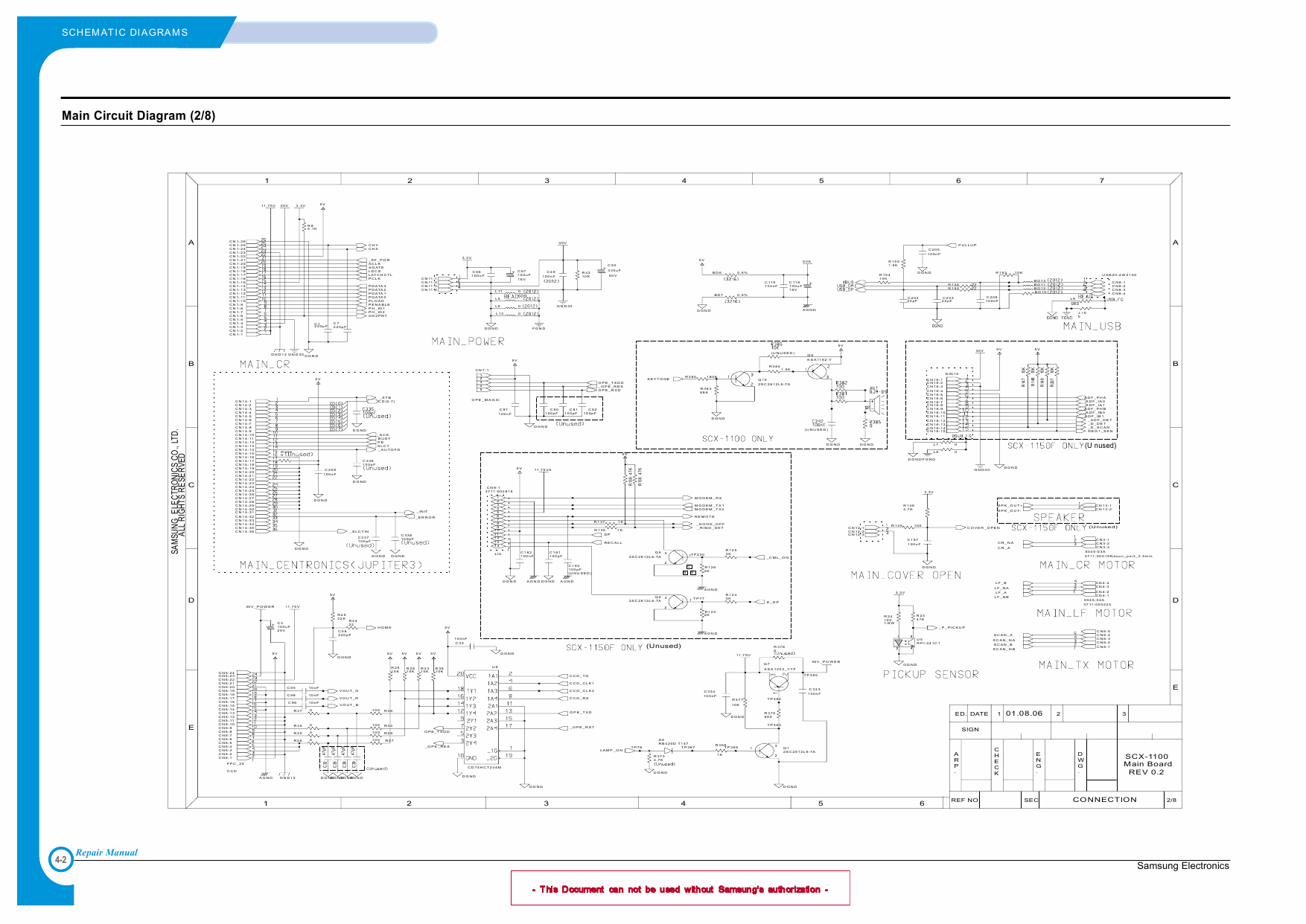Samsung InkJet-MFP SCX-1100 Parts and Service Manual-6